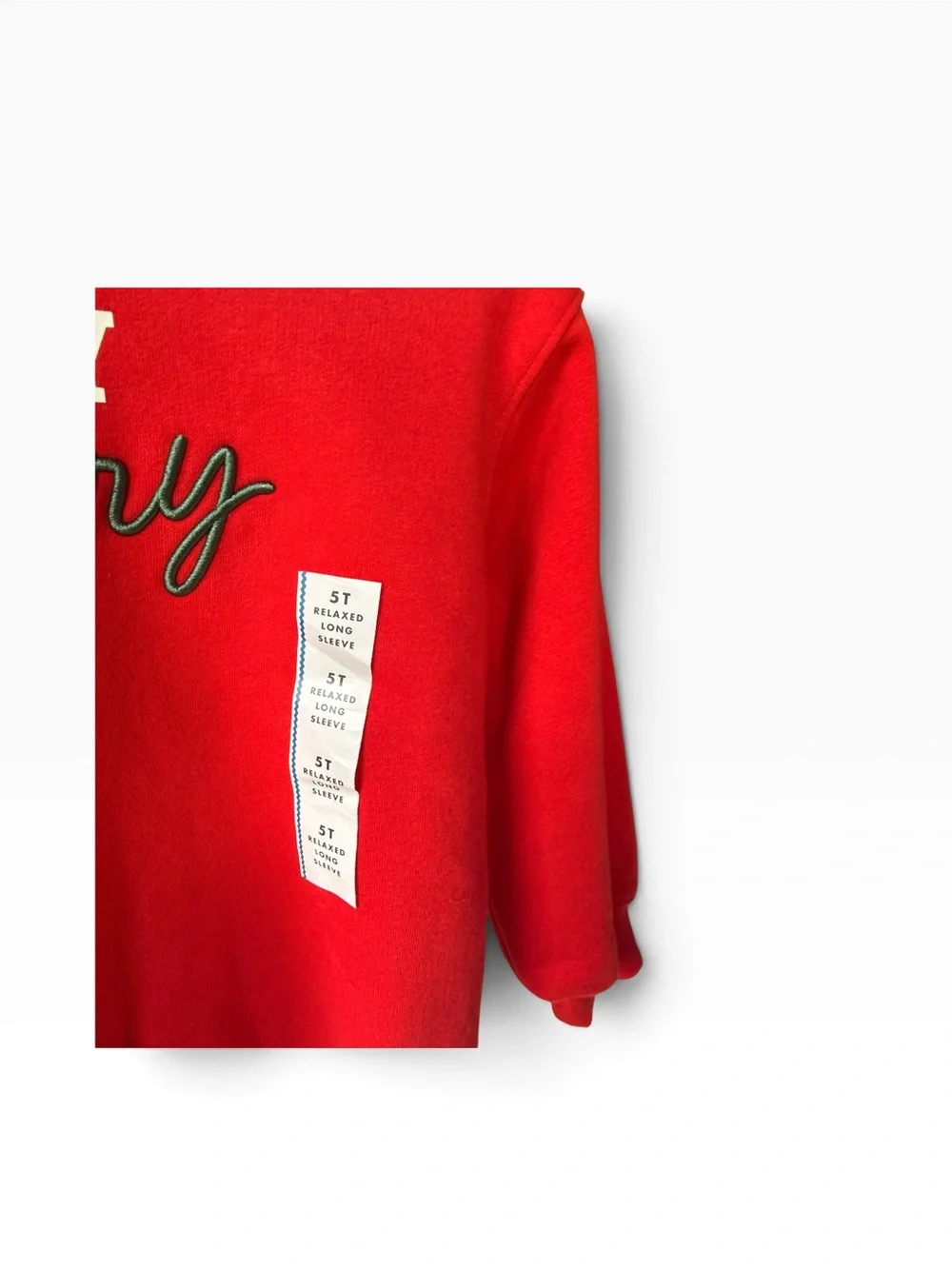 Cat & Jack Toddler 5T Very Merry Christmas Sweatshirt Red Holiday Pullover NWT